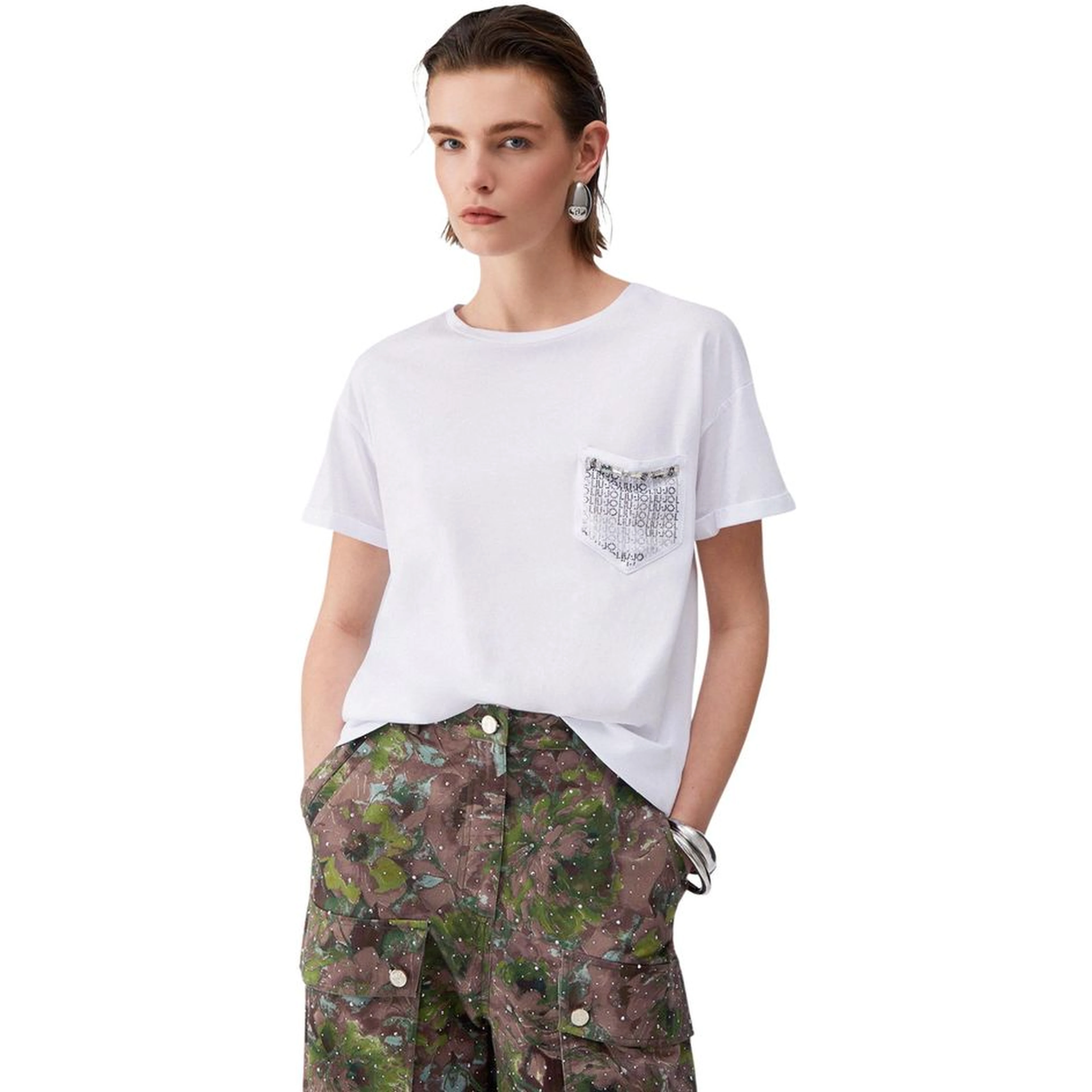 Cream Cotton T-Shirt