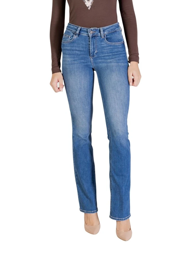 Blue Cotton Skinny Jeans