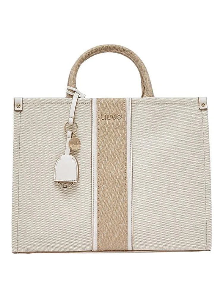 Beige Cotton Handbag