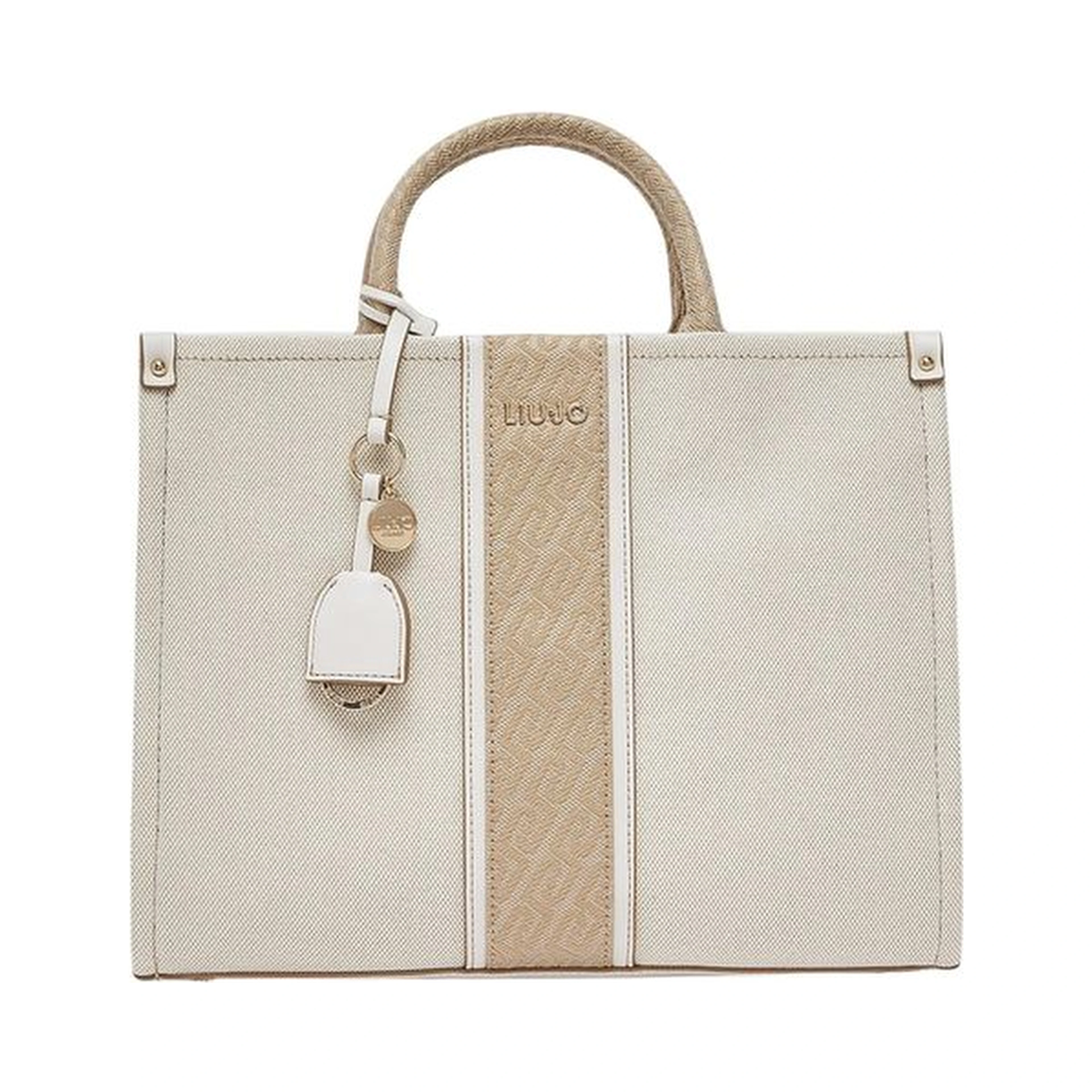 Beige Cotton Handbag