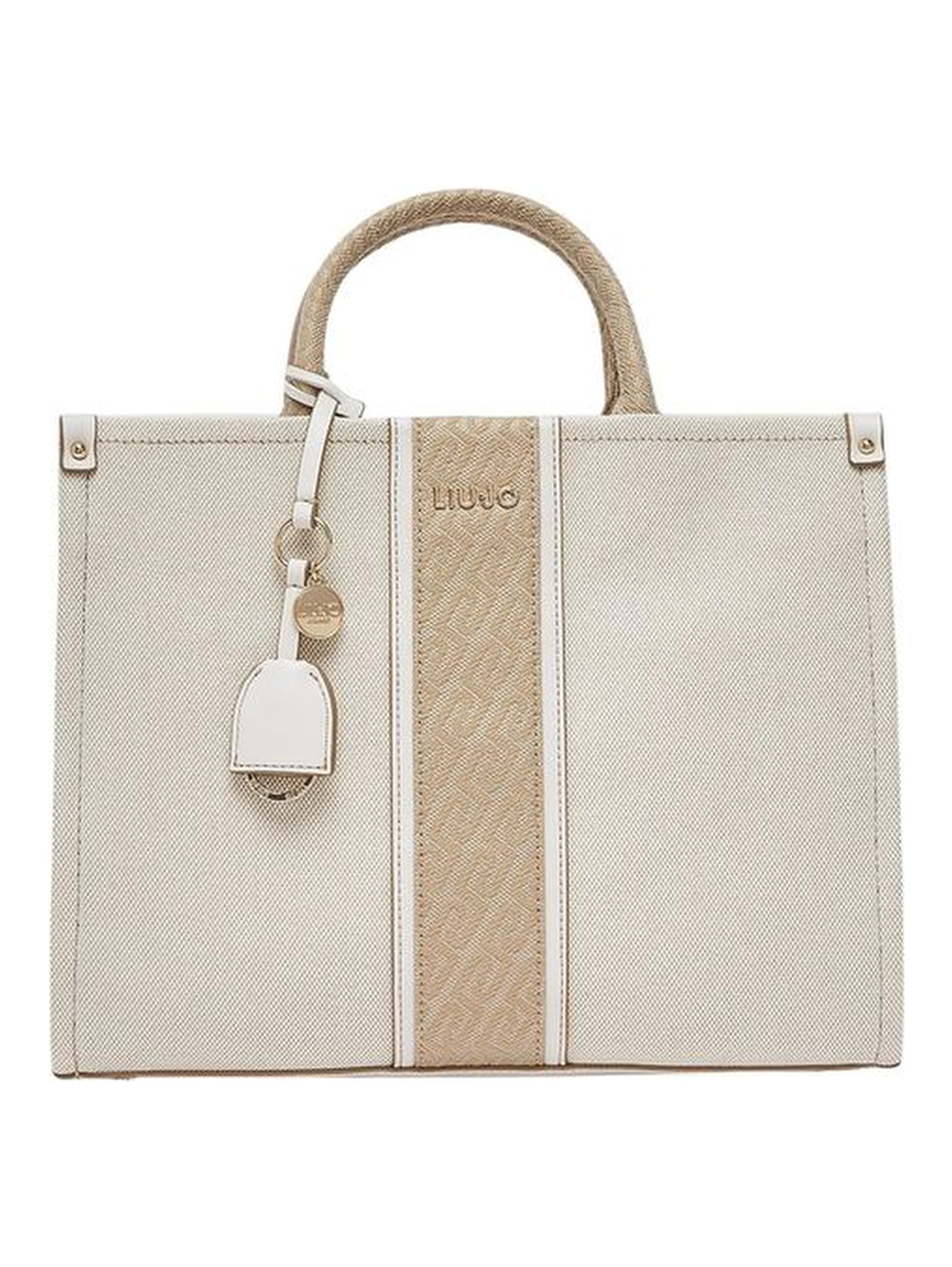 Beige Cotton Handbag