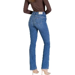 Blue Cotton Skinny Jeans