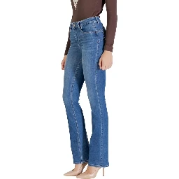 Blue Cotton Skinny Jeans
