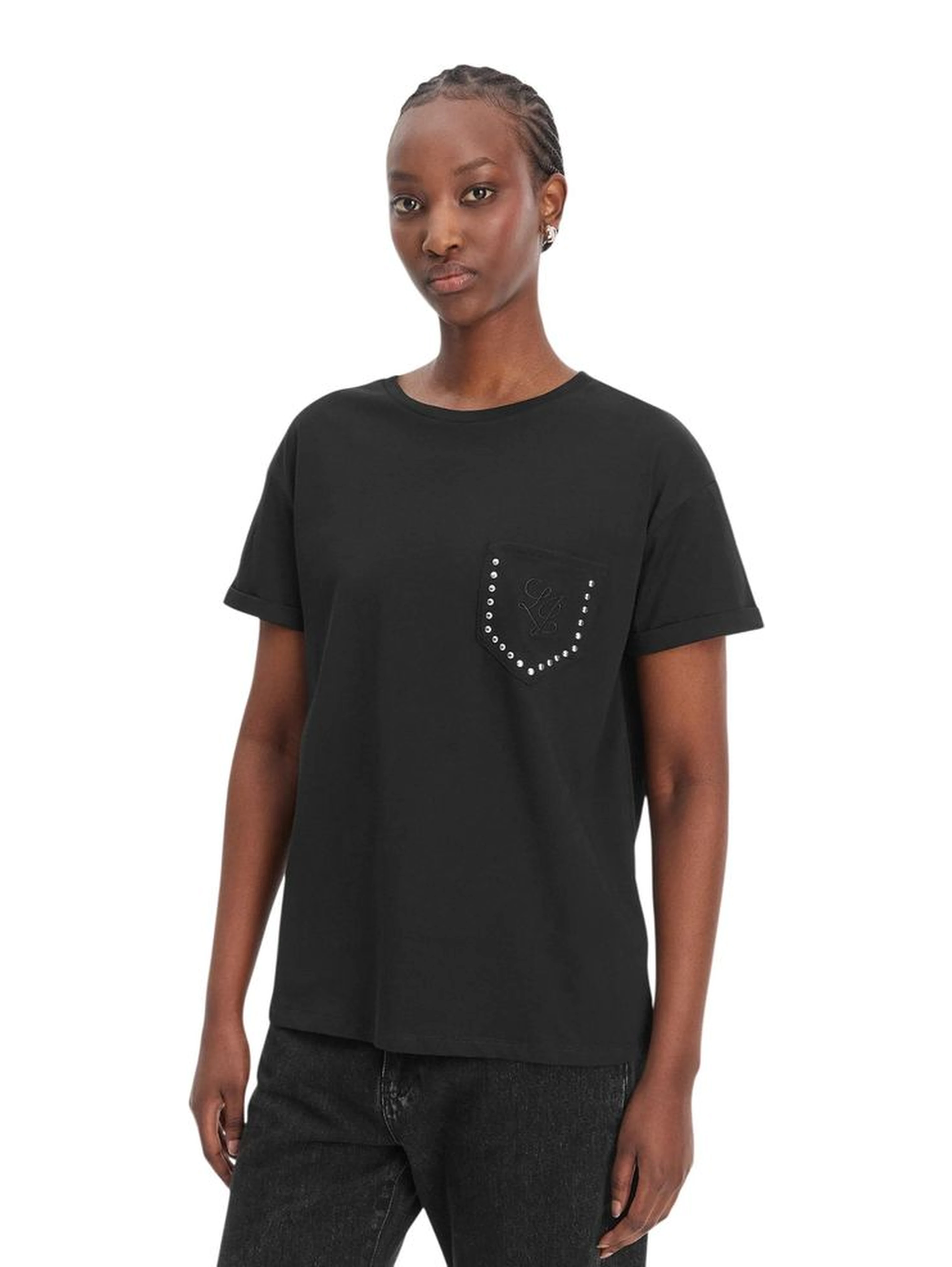 Bicolor Cotton T-Shirt