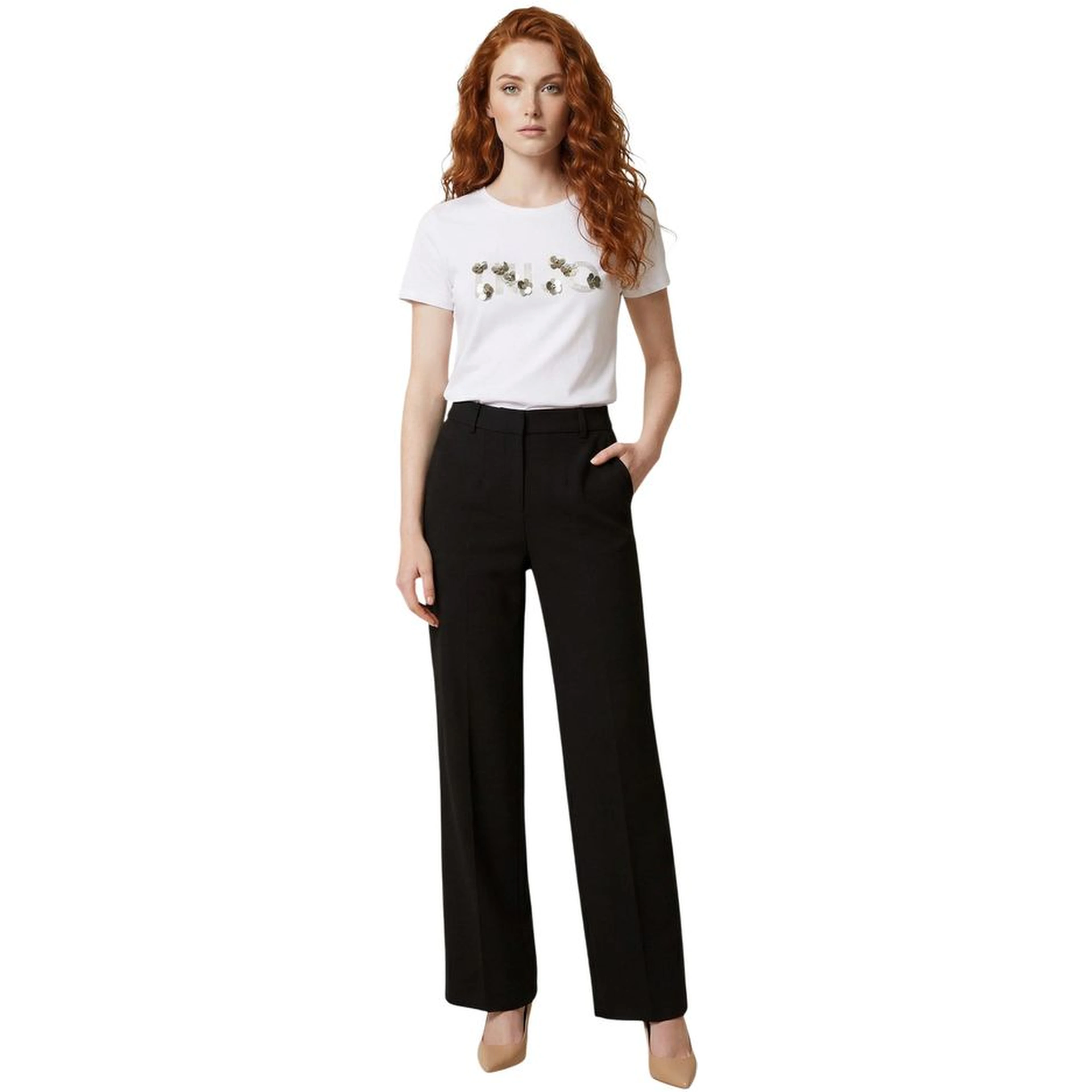 Cream Cotton T-Shirt