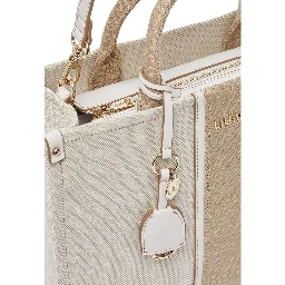 Beige Cotton Handbag