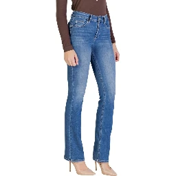 Blue Cotton Skinny Jeans