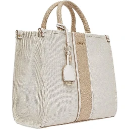 Beige Cotton Handbag