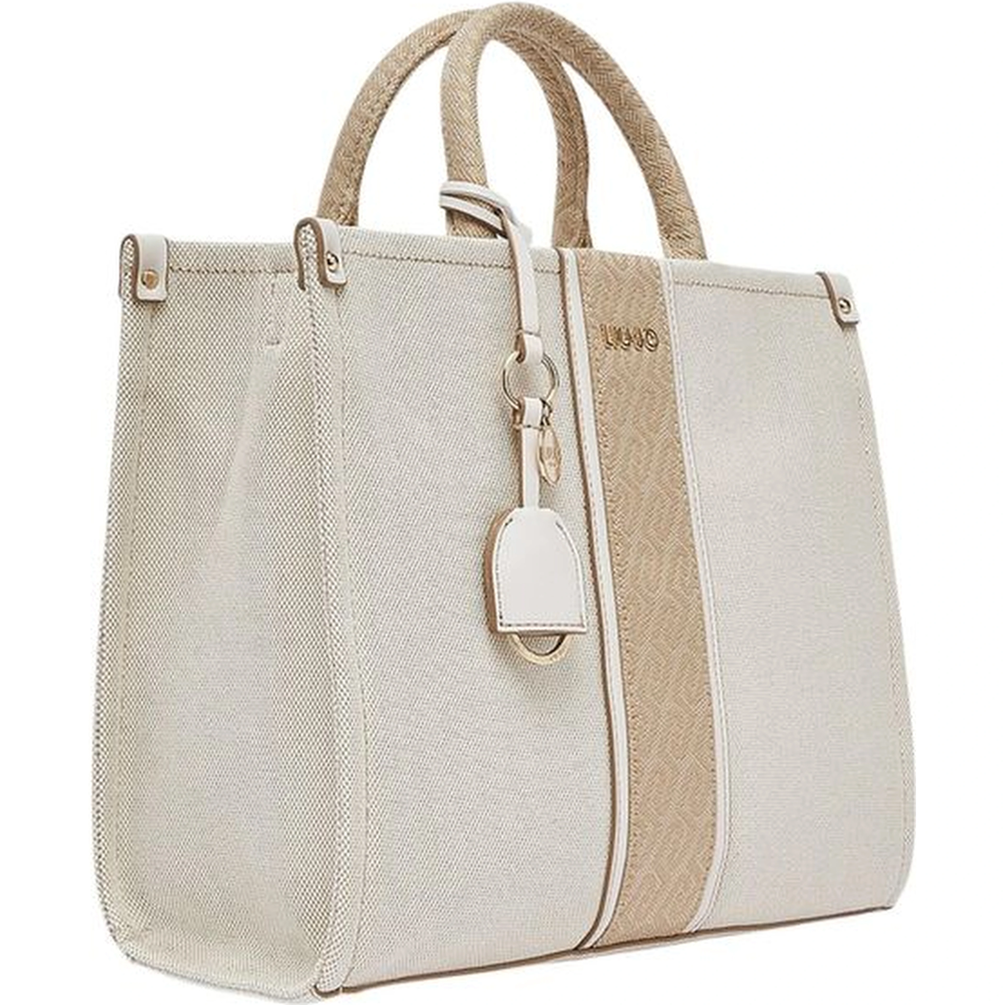 Beige Cotton Handbag