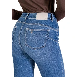 Blue Cotton Skinny Jeans