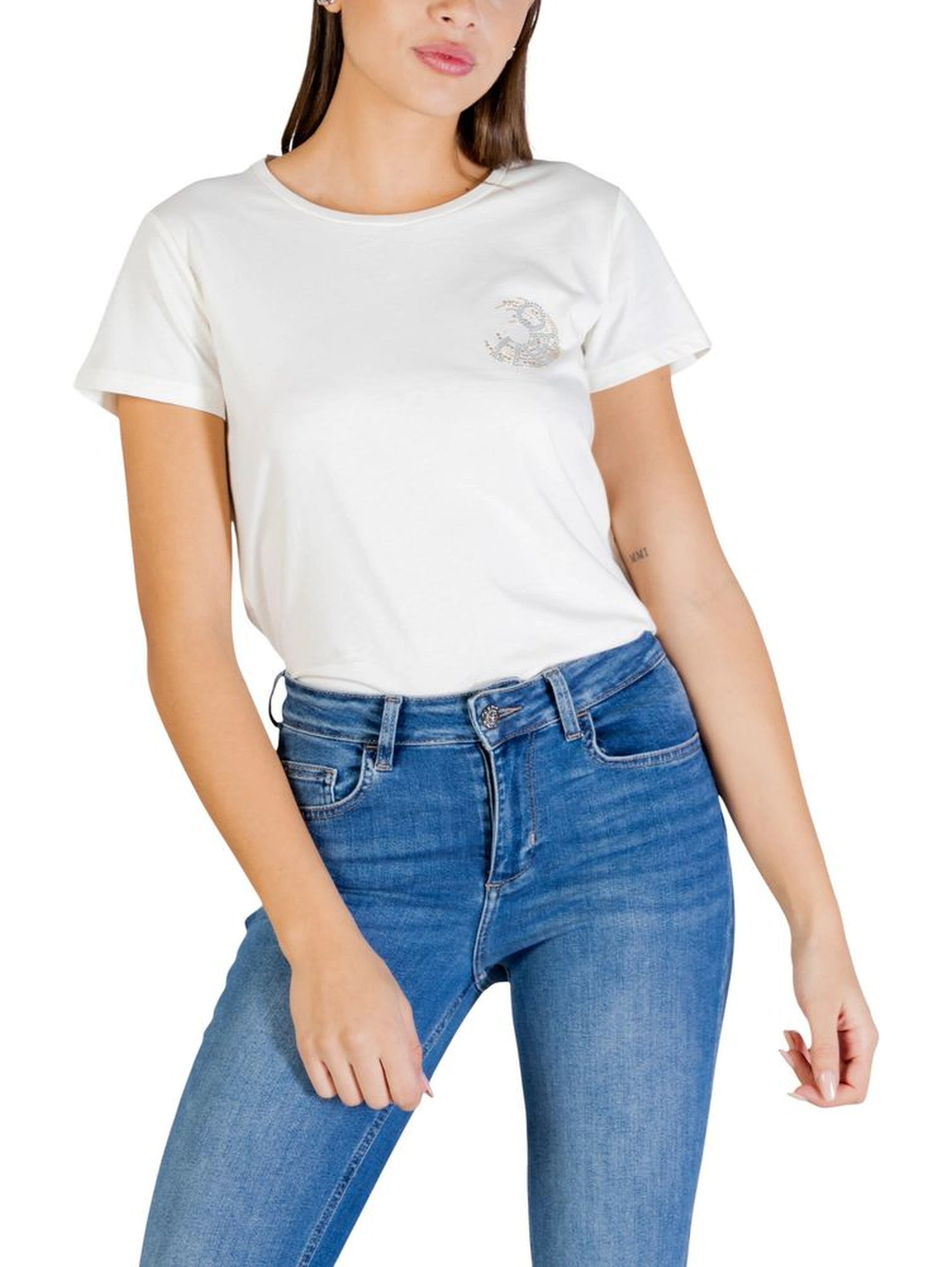 Cream Cotton T-Shirt