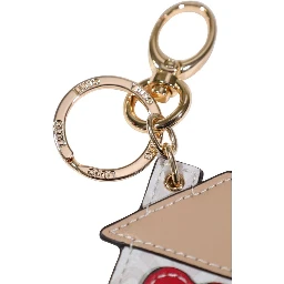 Beige Polyethylene Keychain
