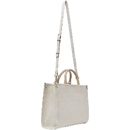 Beige Cotton Handbag
