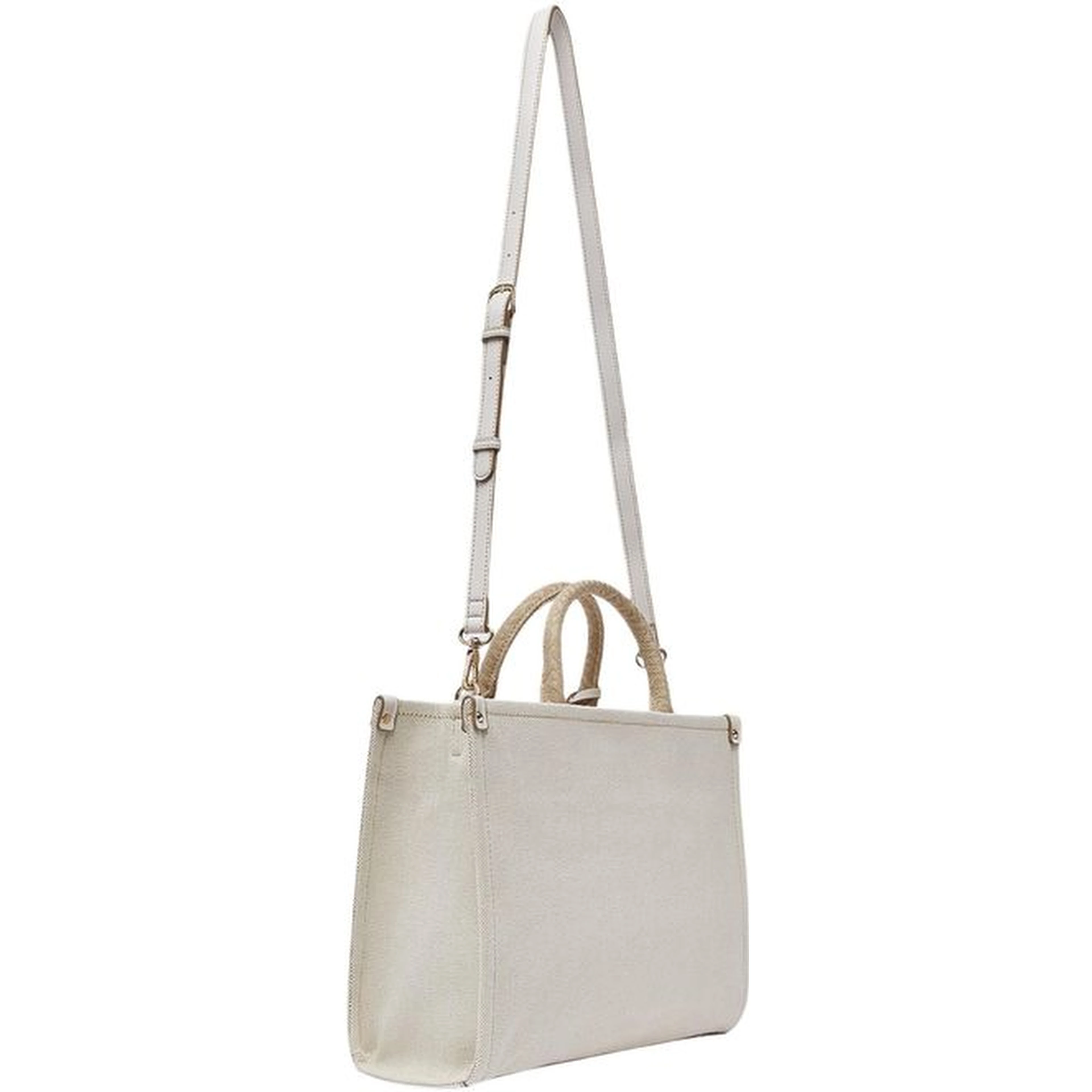 Beige Cotton Handbag