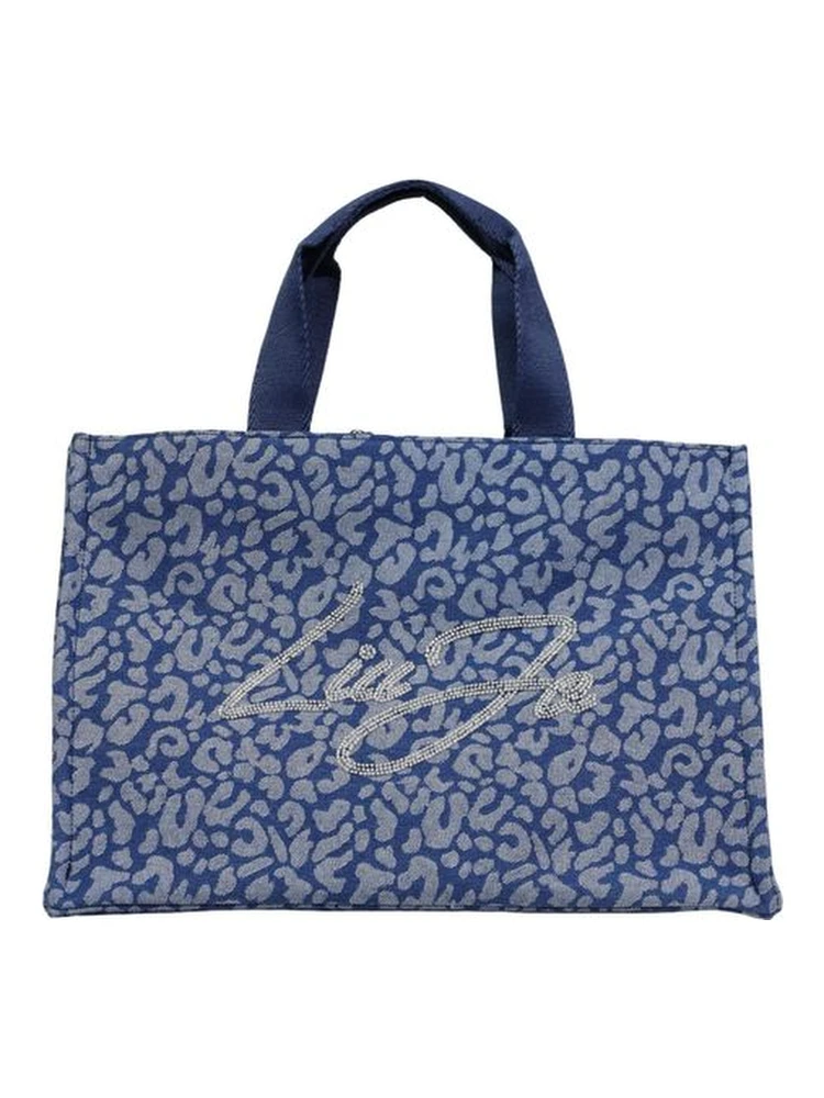 Blue Cotton Handbag