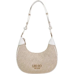 Beige Polyester Handbag