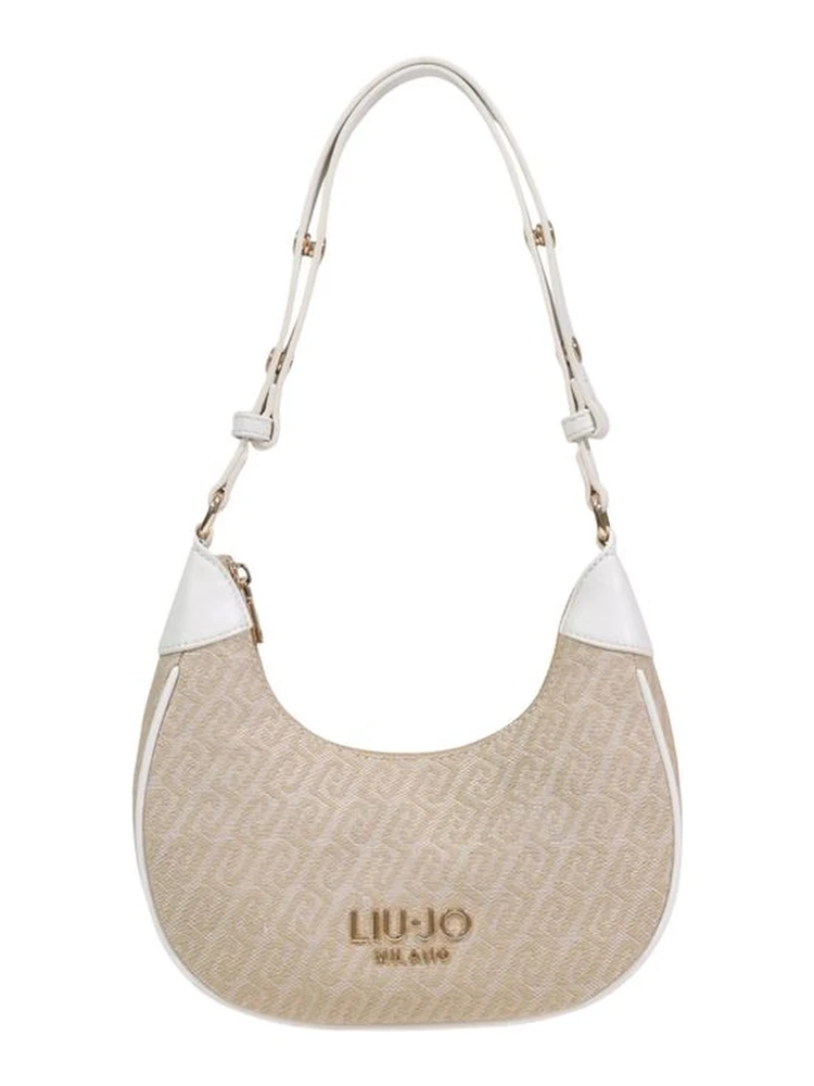 Beige Polyester Handbag