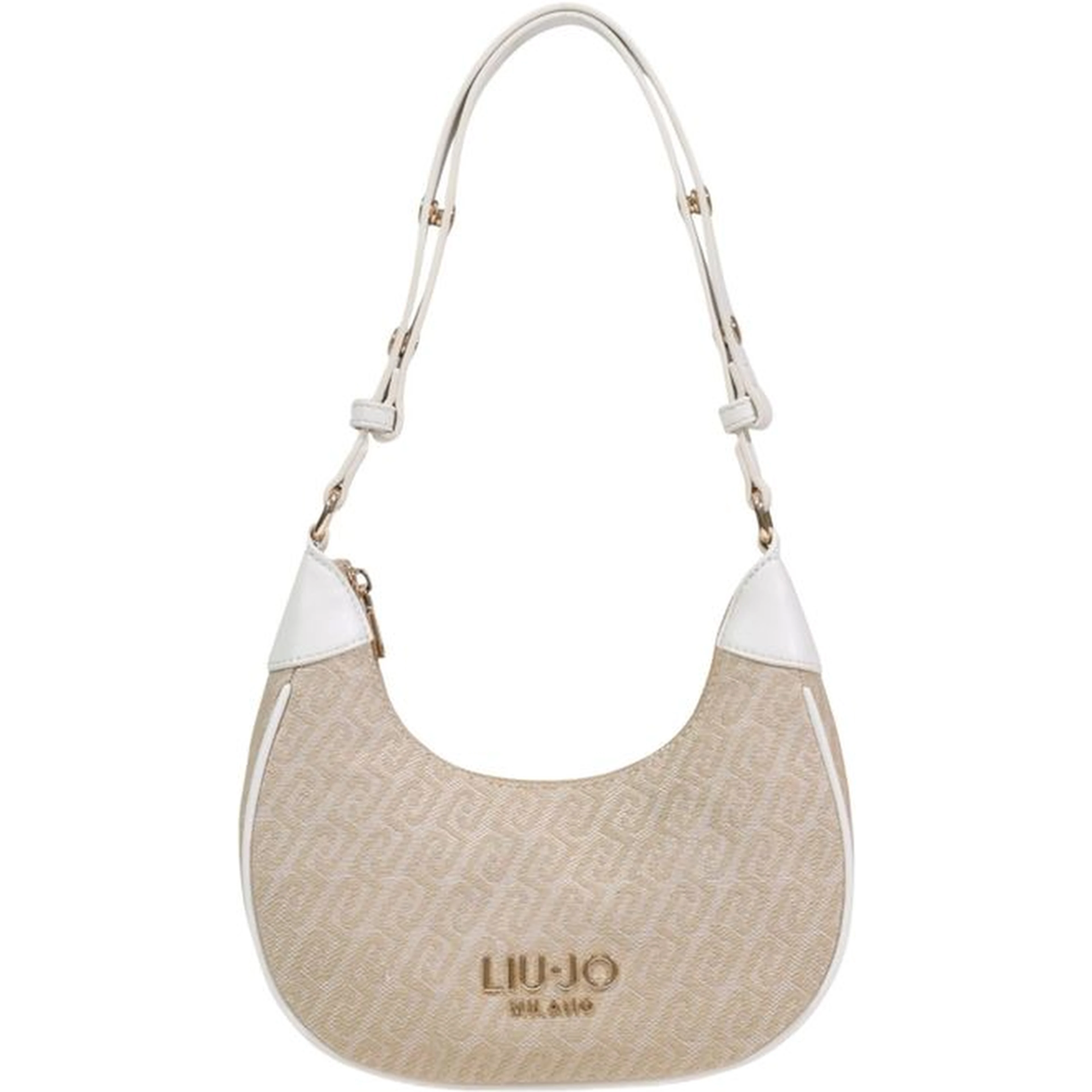 Beige Polyester Handbag