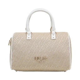 Beige Polyester Handbag
