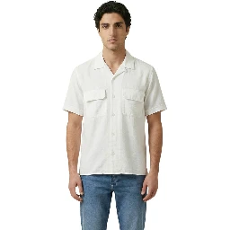 Beige Viscose Shortsleeve Shirt