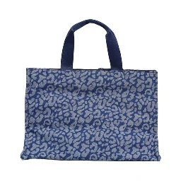 Blue Cotton Handbag