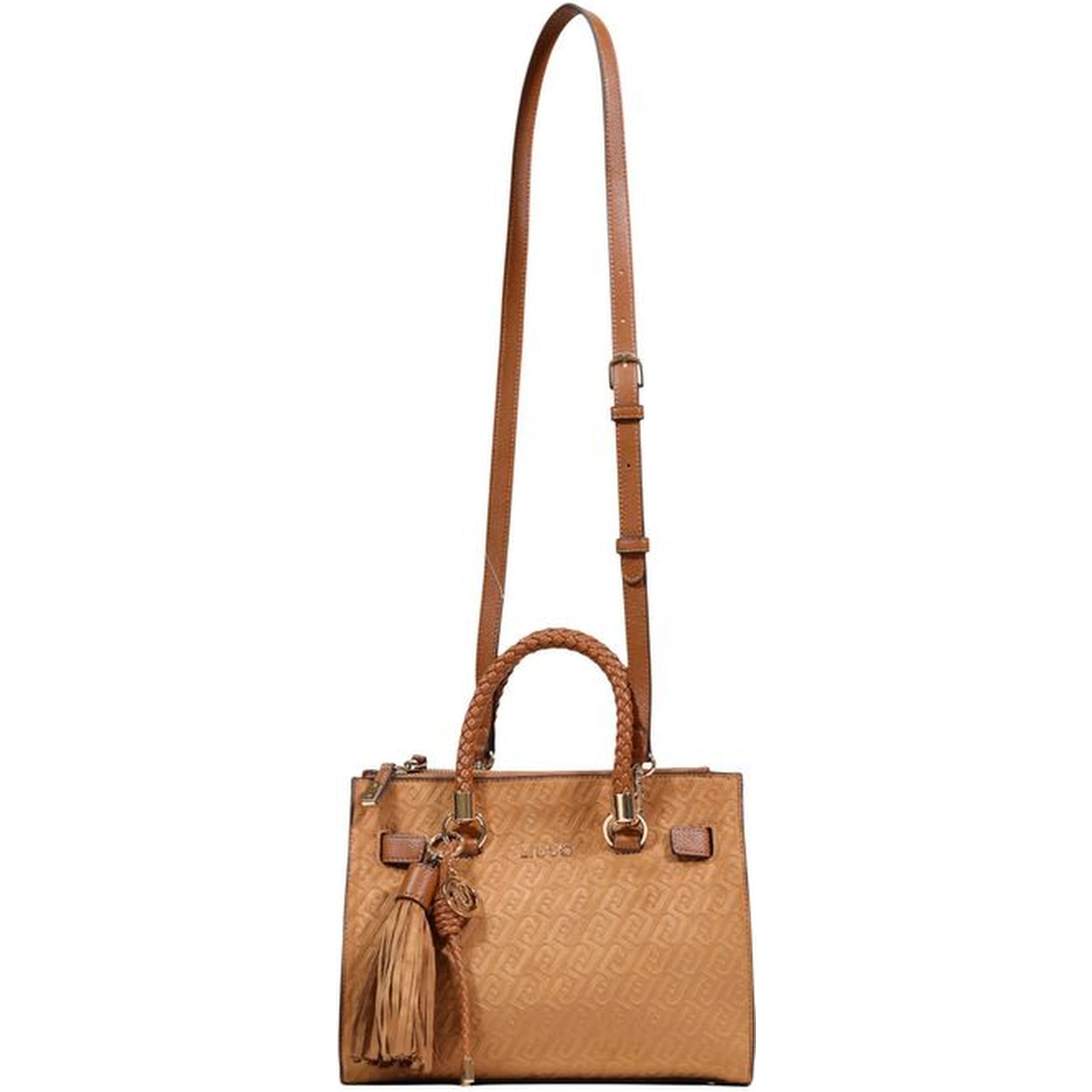 Beige Polyester Handbag