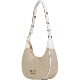 Beige Polyester Handbag