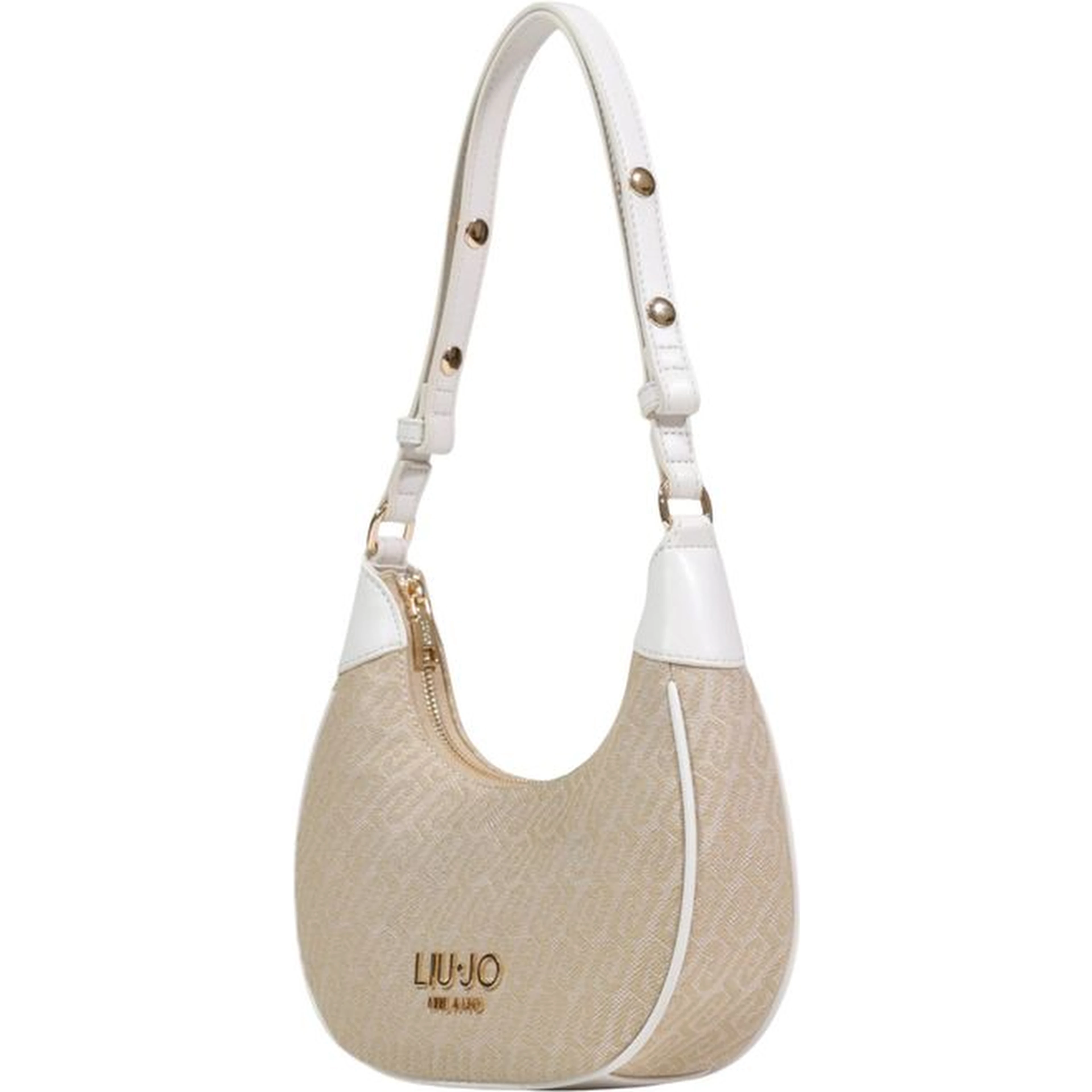 Beige Polyester Handbag