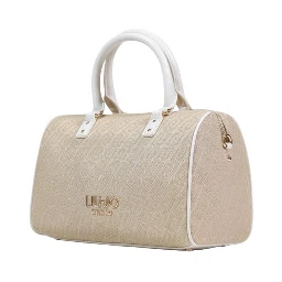 Beige Polyester Handbag