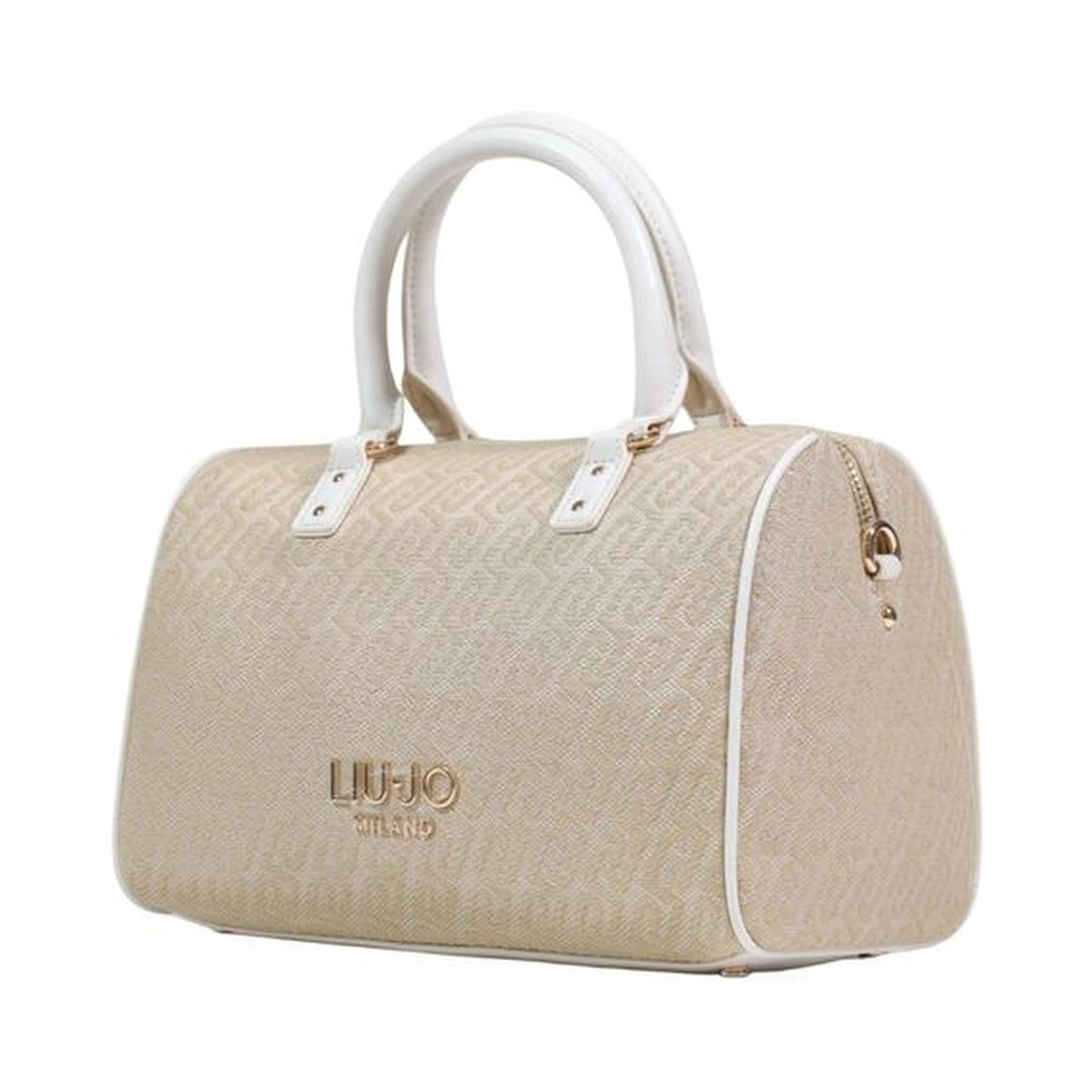 Beige Polyester Handbag