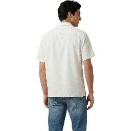 Beige Viscose Shortsleeve Shirt