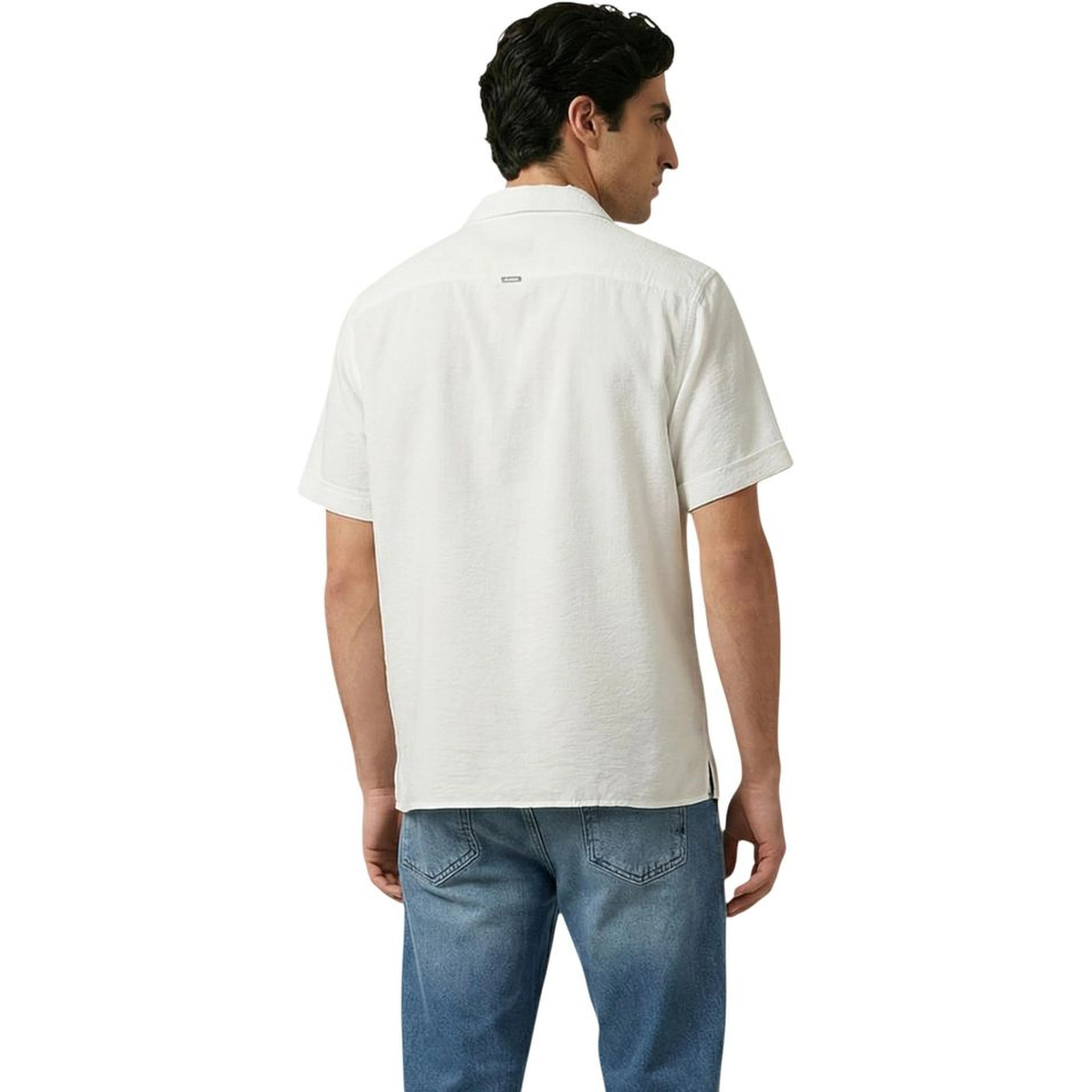 Beige Viscose Shortsleeve Shirt