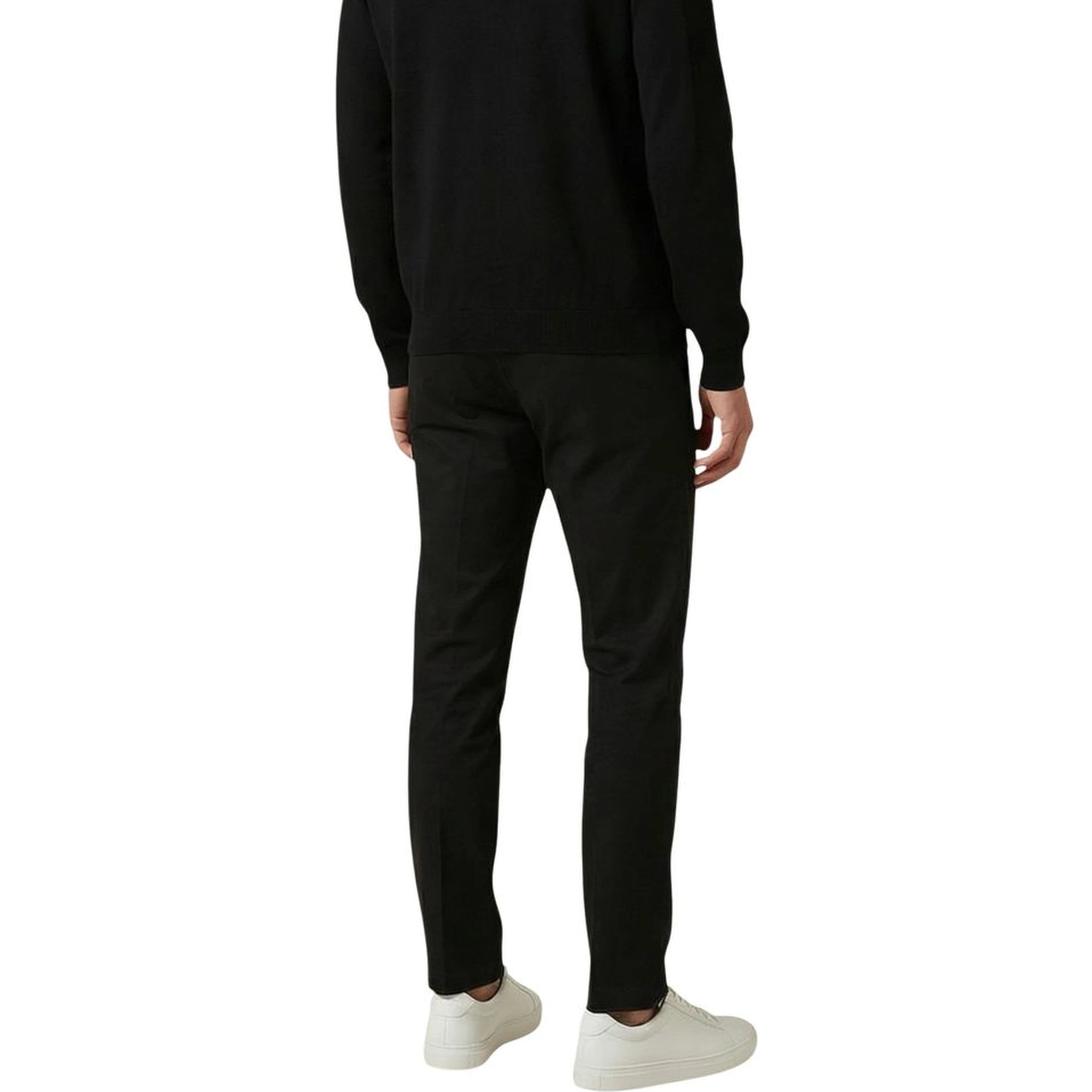Black Cotton Skinny Pants