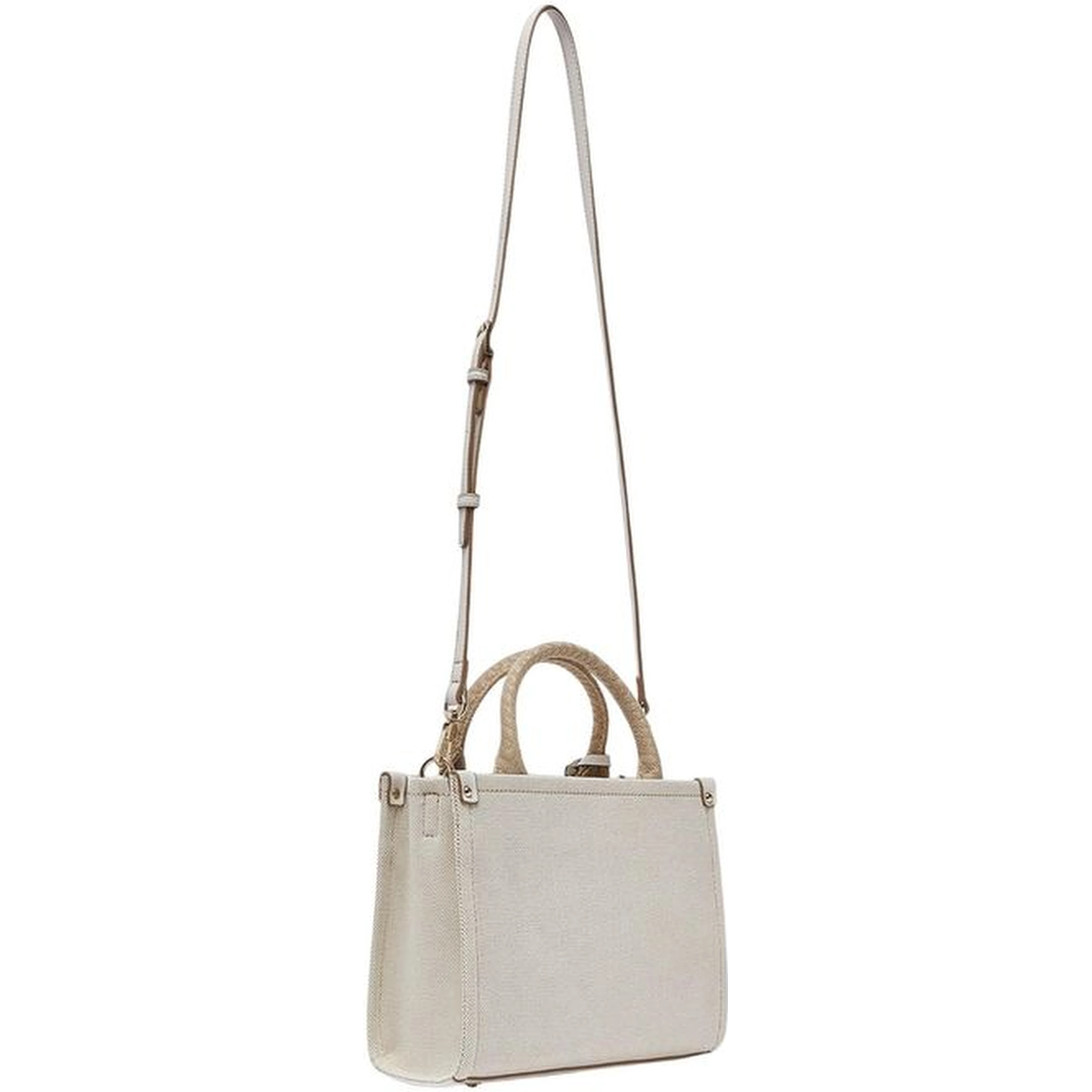Beige Cotton Handbag