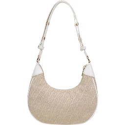 Beige Polyester Handbag