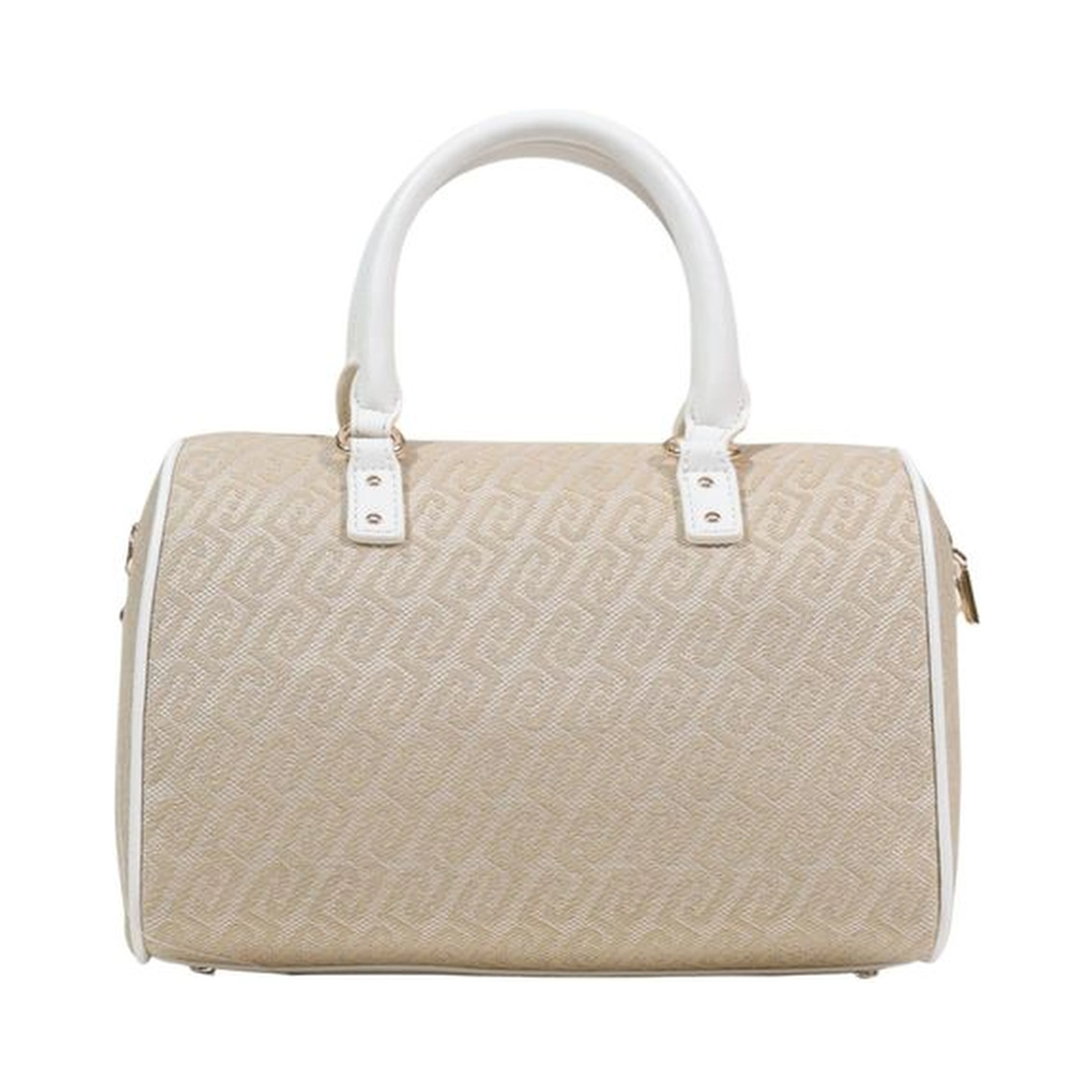 Beige Polyester Handbag