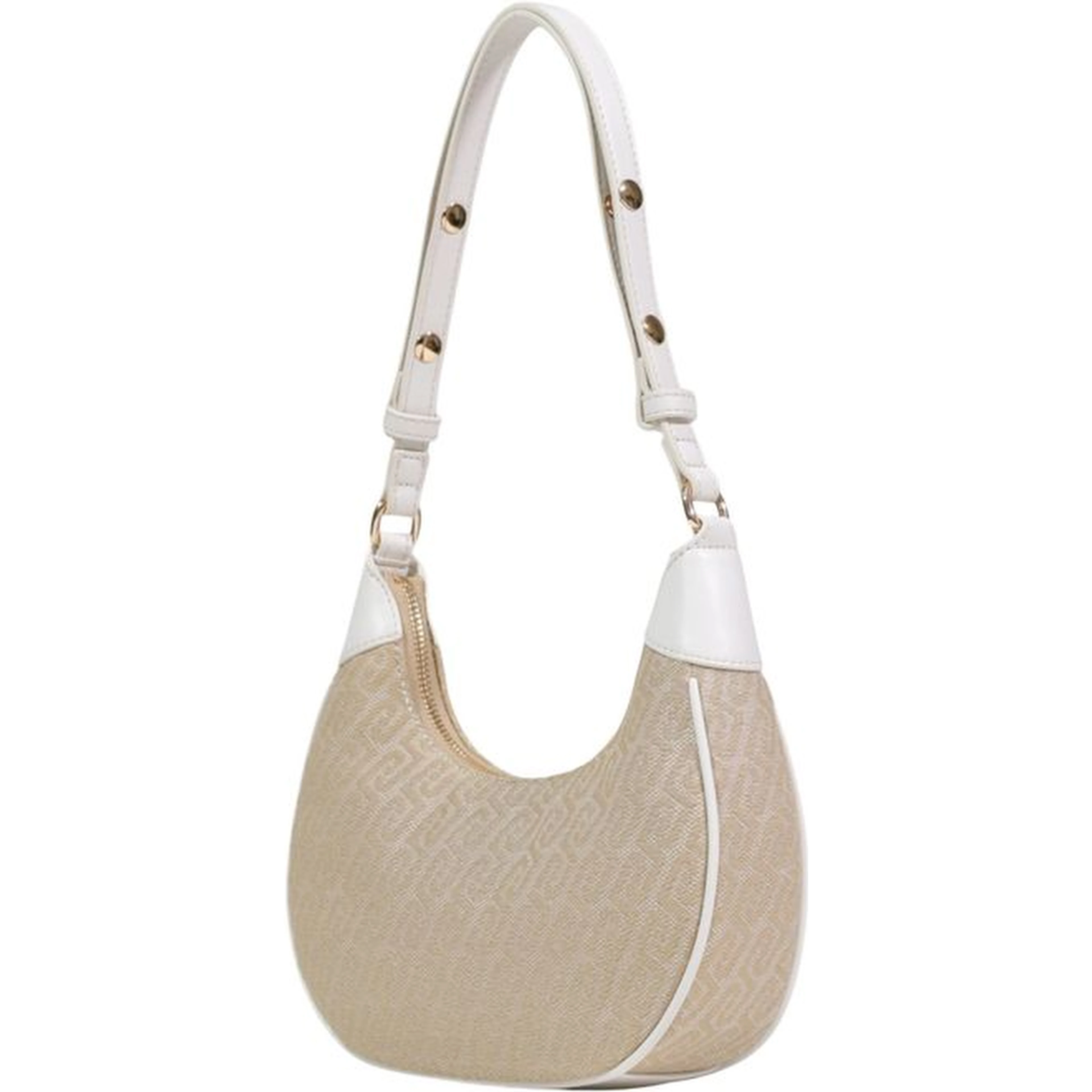 Beige Polyester Handbag