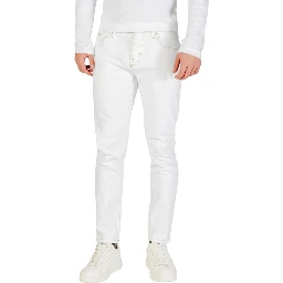 White Cotton Skinny Jeans