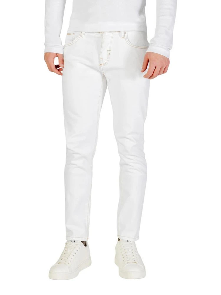 White Cotton Skinny Jeans
