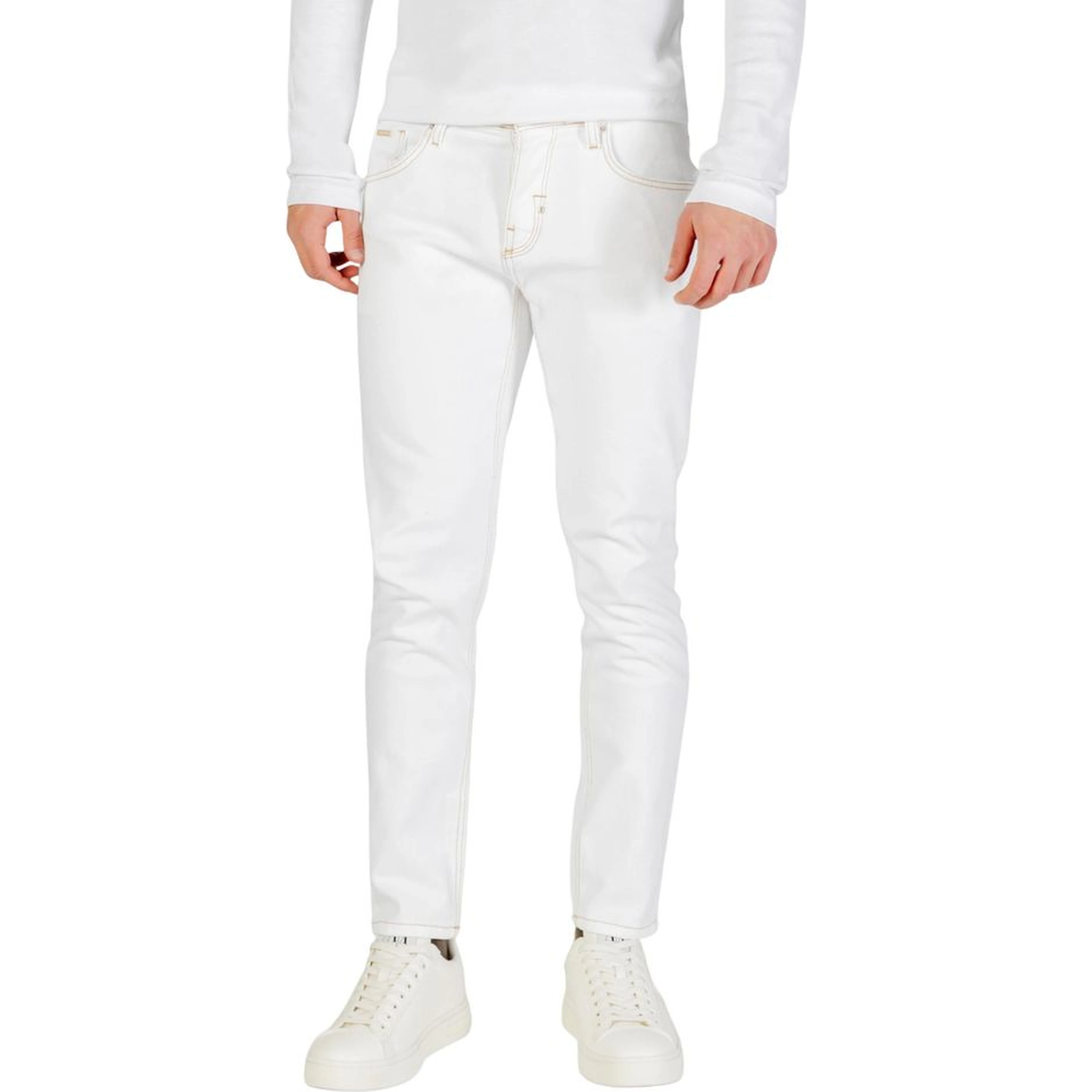 White Cotton Skinny Jeans
