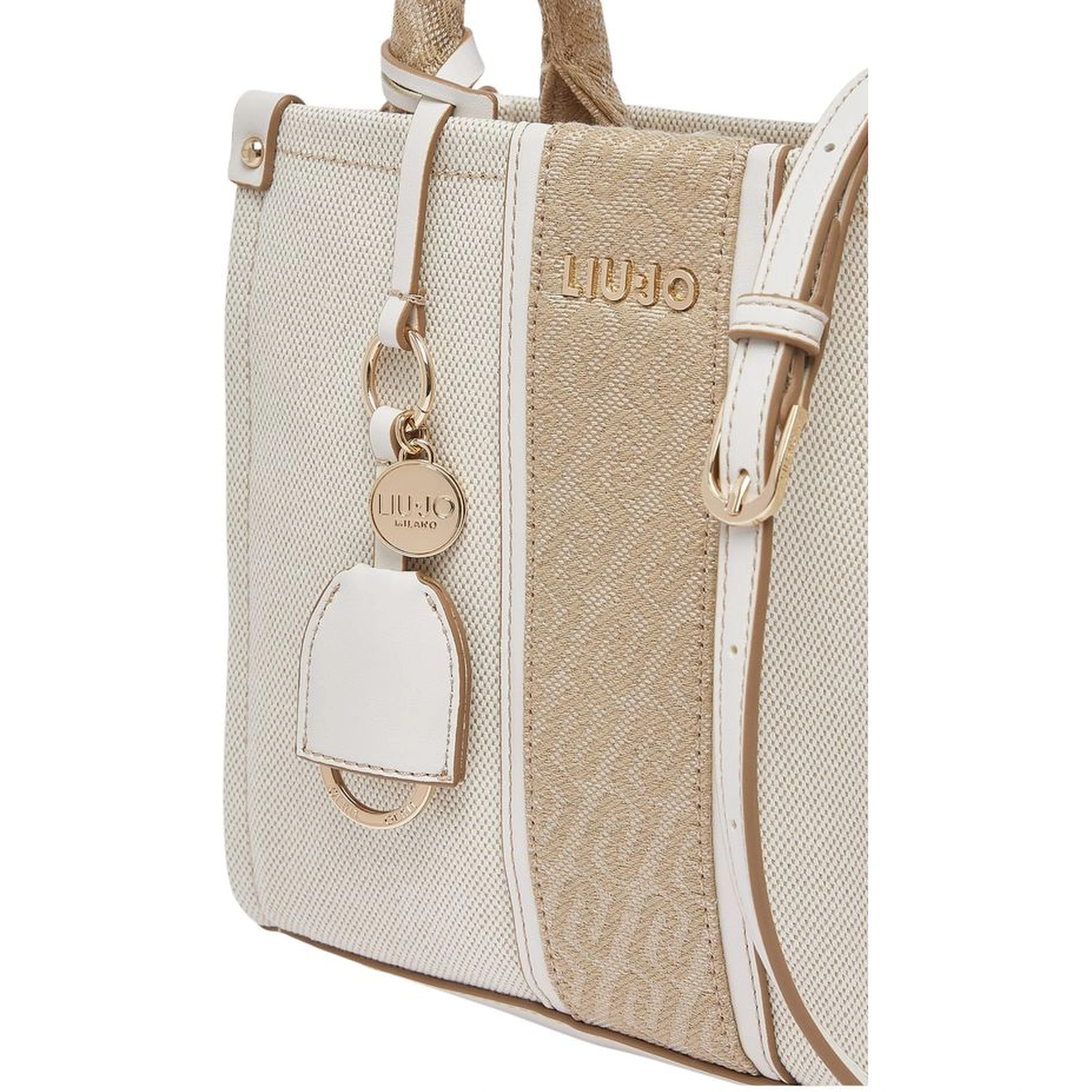 Beige Cotton Handbag