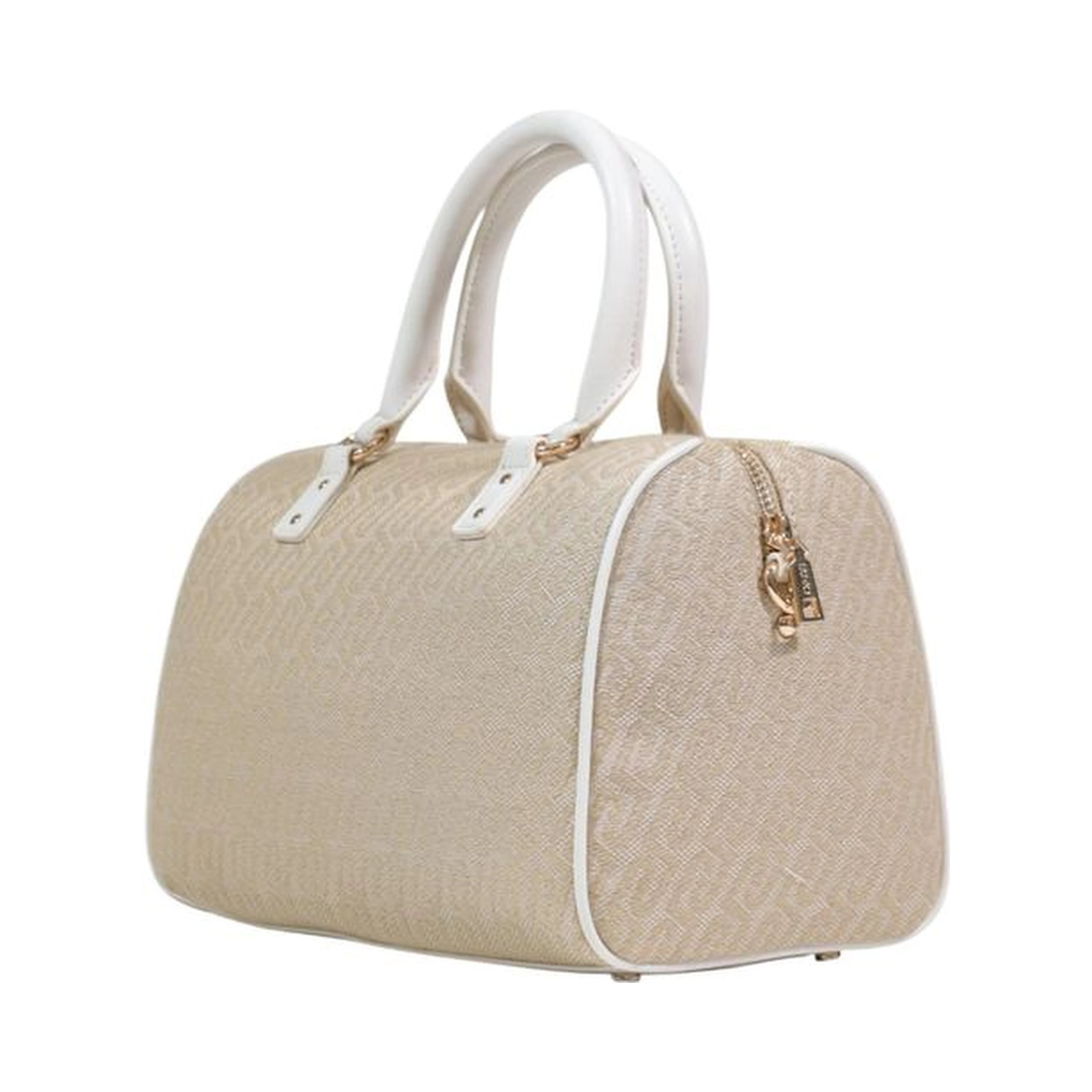 Beige Polyester Handbag