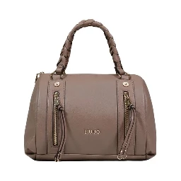 Beige Polyethylene Handbag