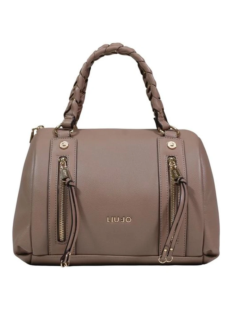 Beige Polyethylene Handbag