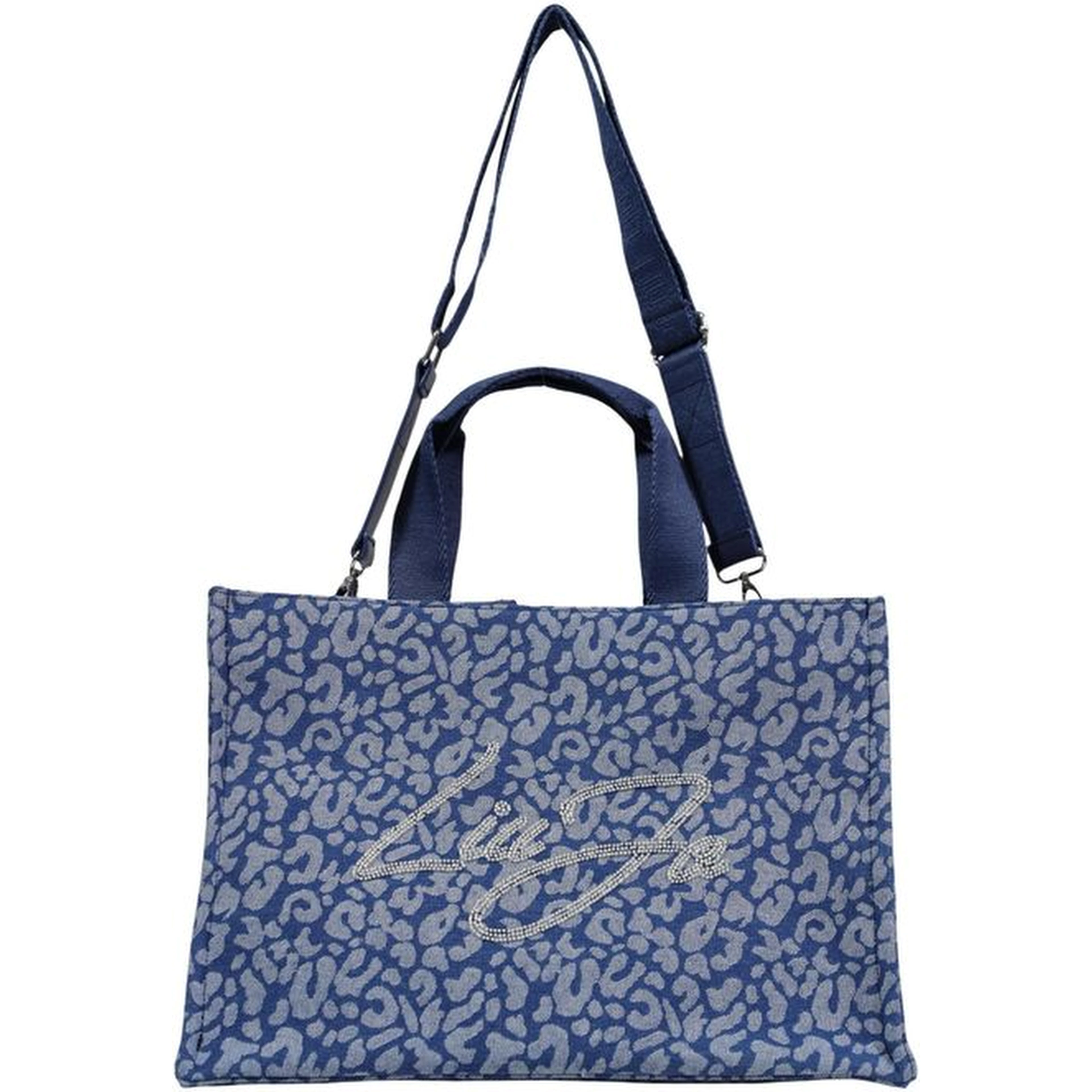 Blue Cotton Handbag