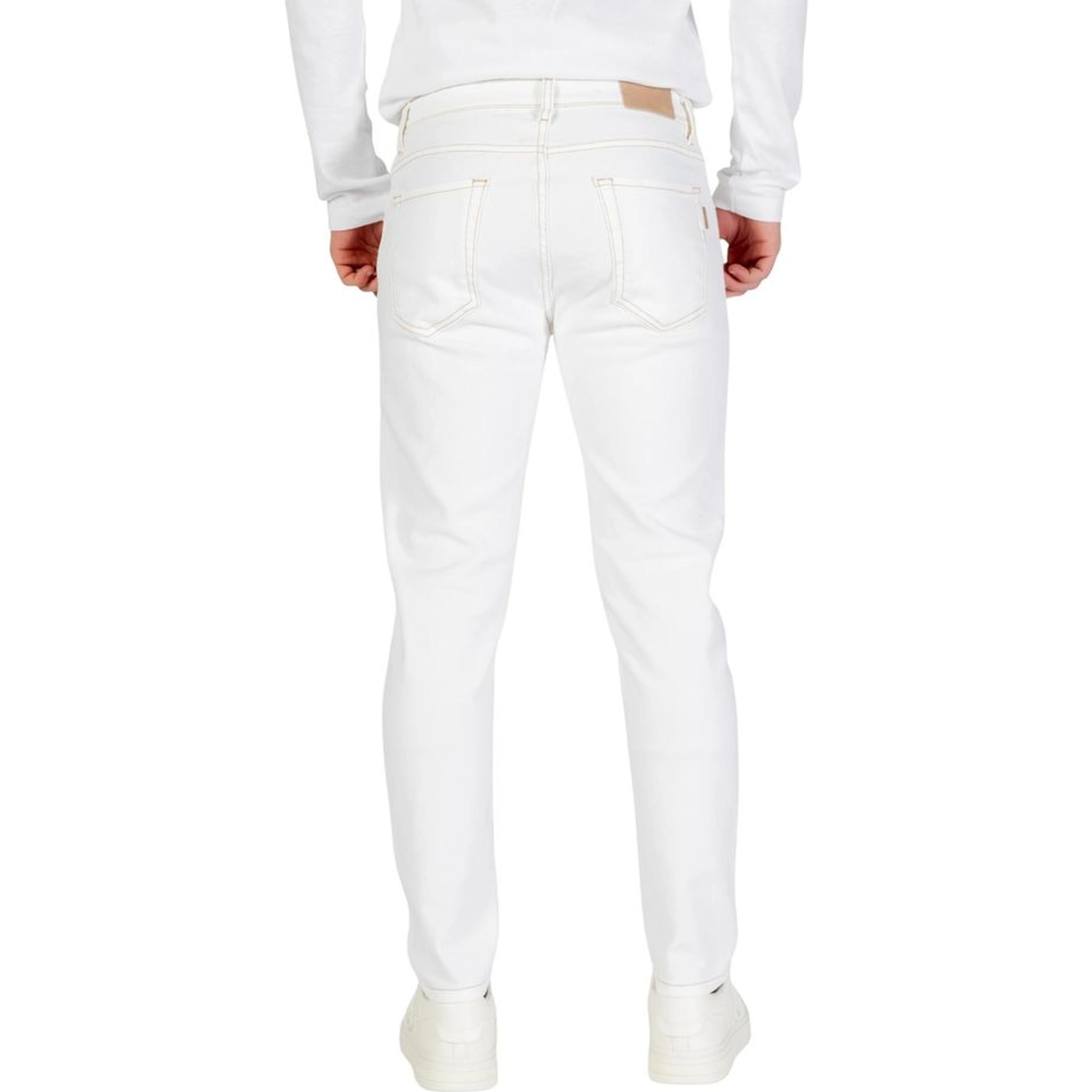 White Cotton Skinny Jeans