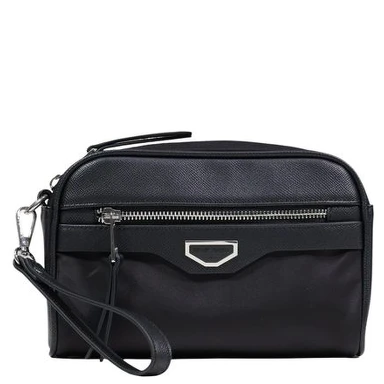 Black Polyamide Clutch Bag