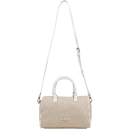 Beige Polyester Handbag
