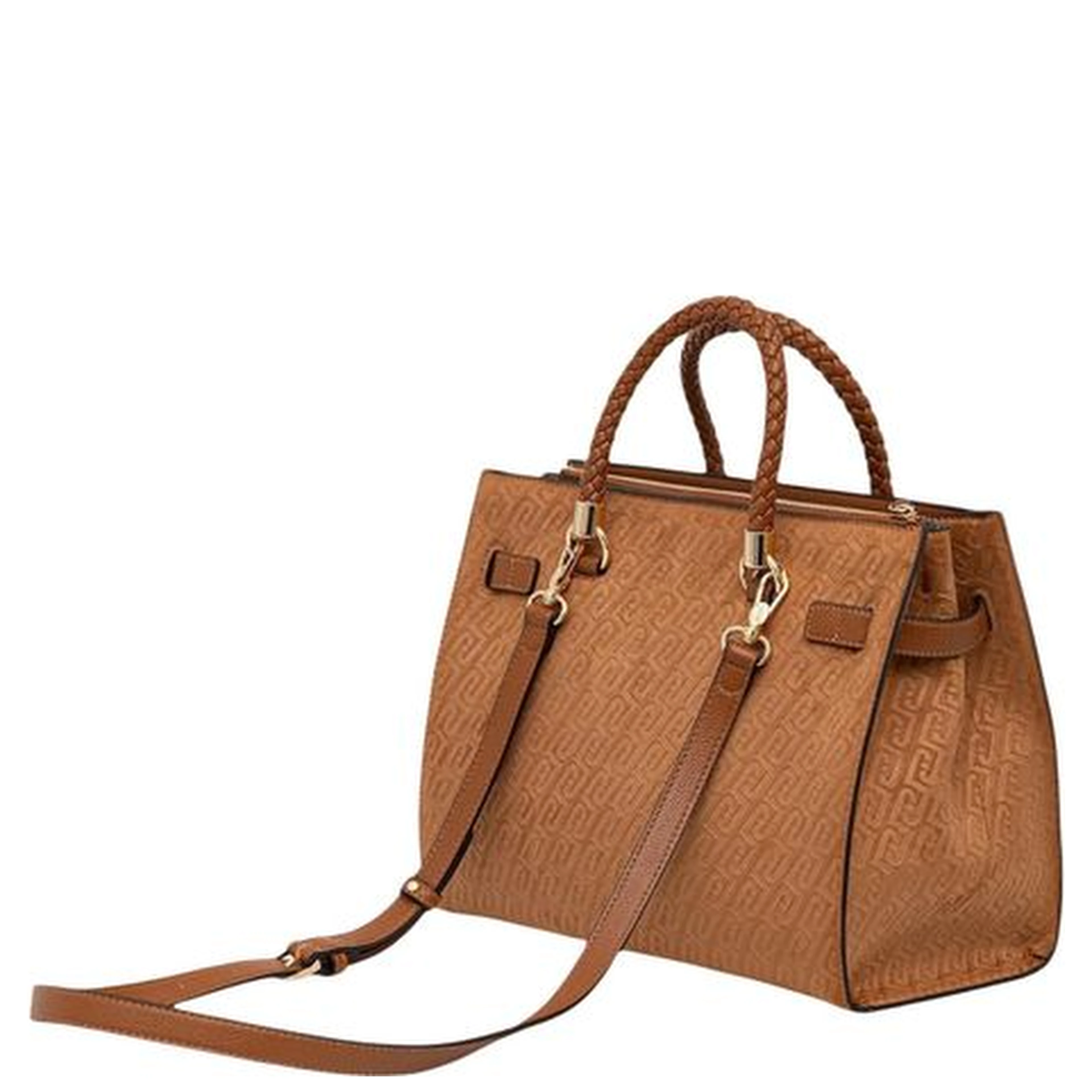 Beige Polyester Handbag