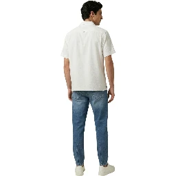 Beige Viscose Shortsleeve Shirt